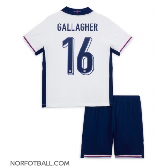Billige Fotballdrakt England Conor Gallagher #16 Replika Hjemmedraktsett Barn EM 2024 Kortermet (med bukser)